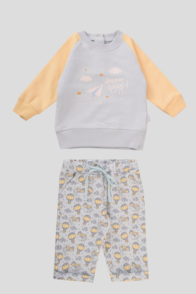 Round Printed Pajama Set