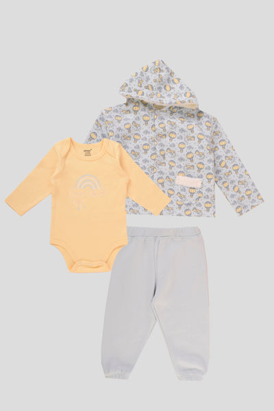 Hooded Printed Pajama Set