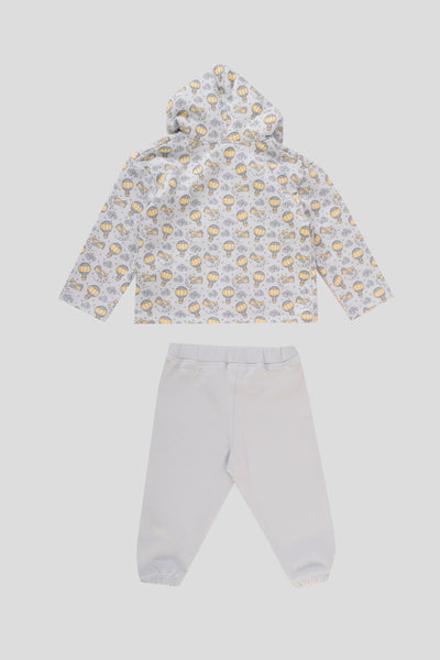 Hooded Printed Pajama Set