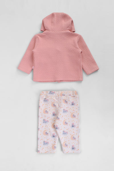 Hooded Printed Pajama Set