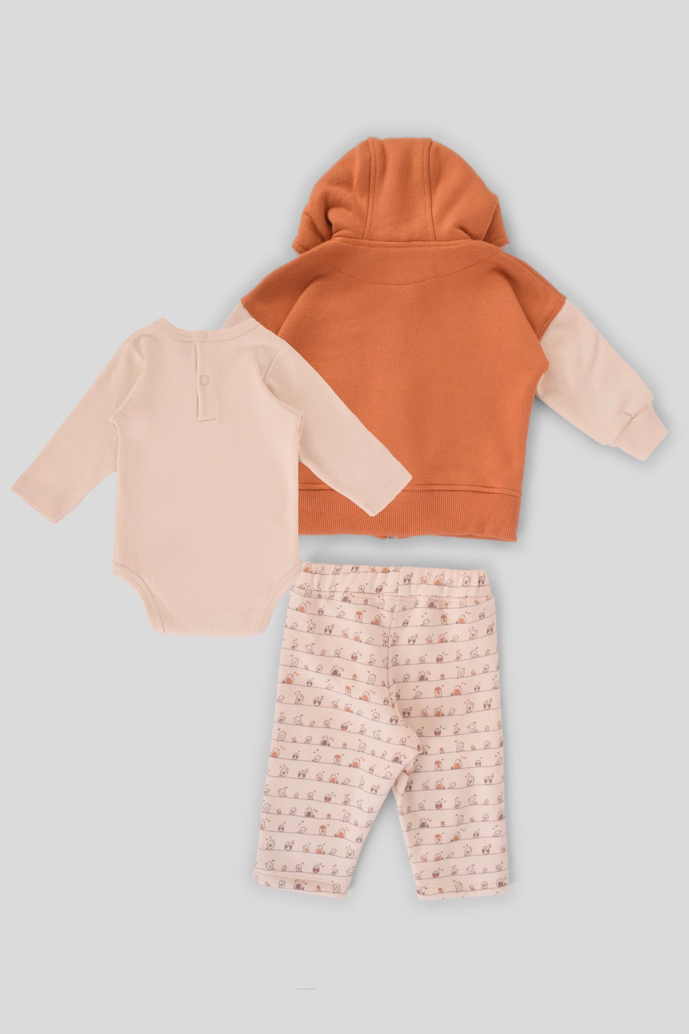 Hooded Printed Pajama Set