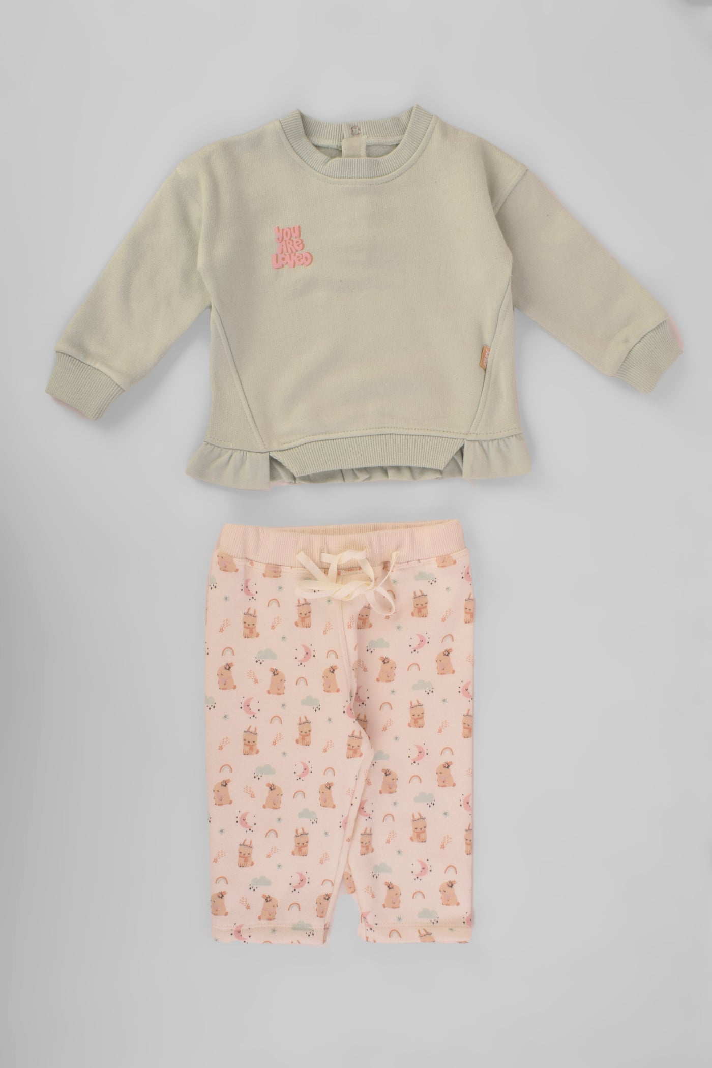 Round Printed Pajama Set