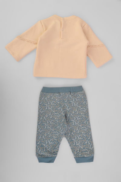 Round Printed Pajamas Set