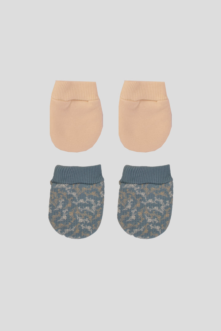 Printed Baby Mittens Pack Of 2