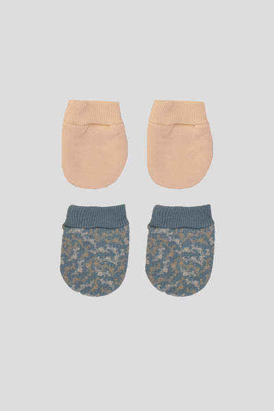 Printed Baby Mittens P/2