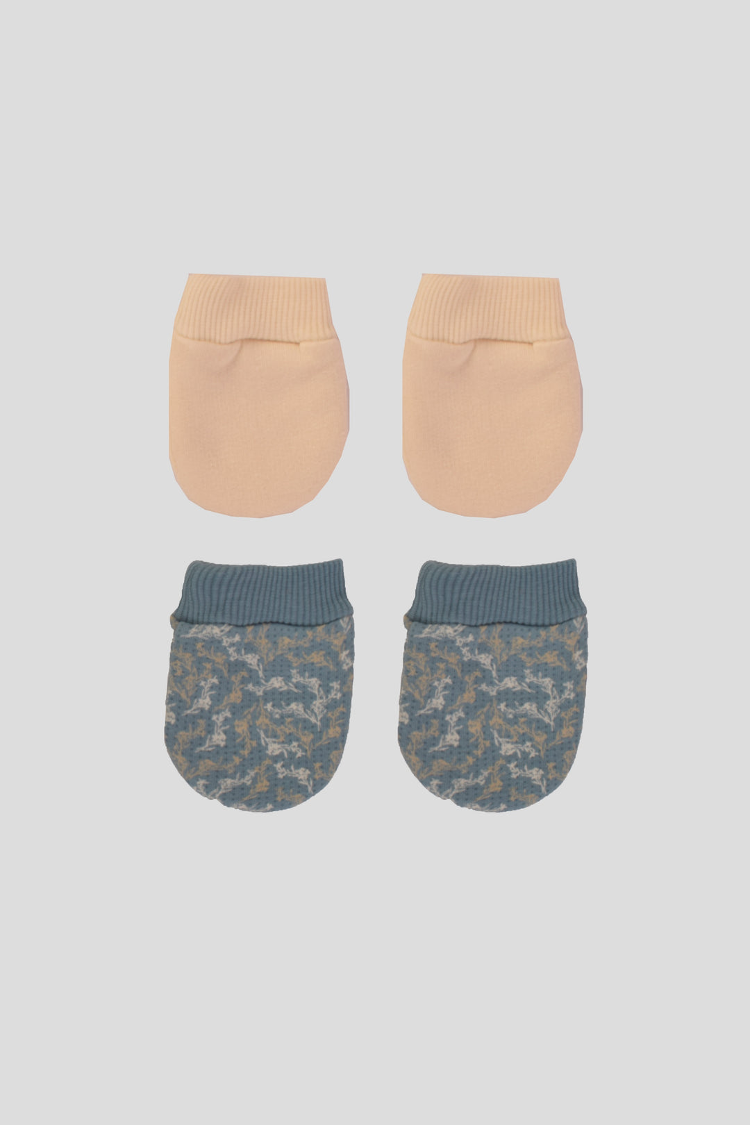 Printed Baby Mittens Pack Of 2