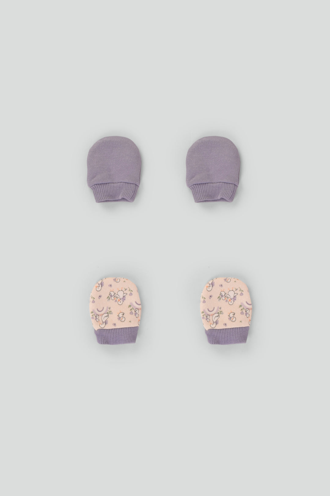 Printed BABY Mittens Pack Of 2