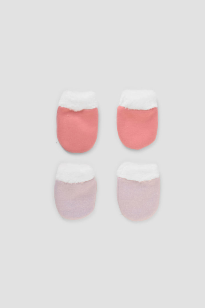 Printed Baby Mittens Pack Of 2
