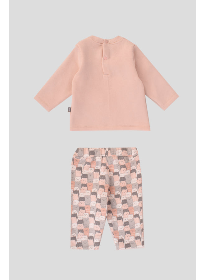 Round Printed Pajama Set