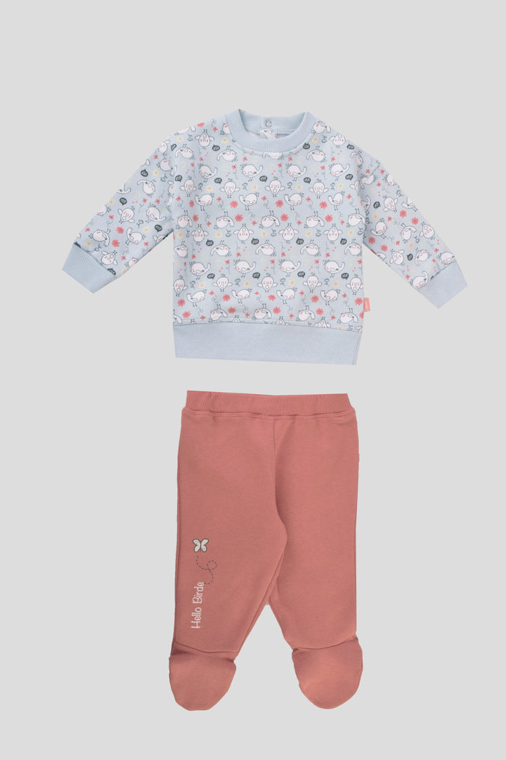 Round Printed Pajamas Set