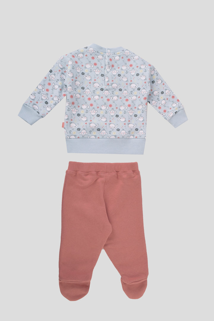 Round Printed Pajamas Set