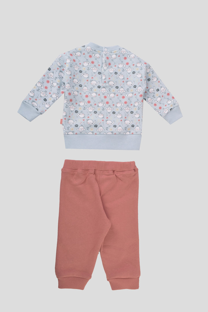 Round Printed Pajamas Set