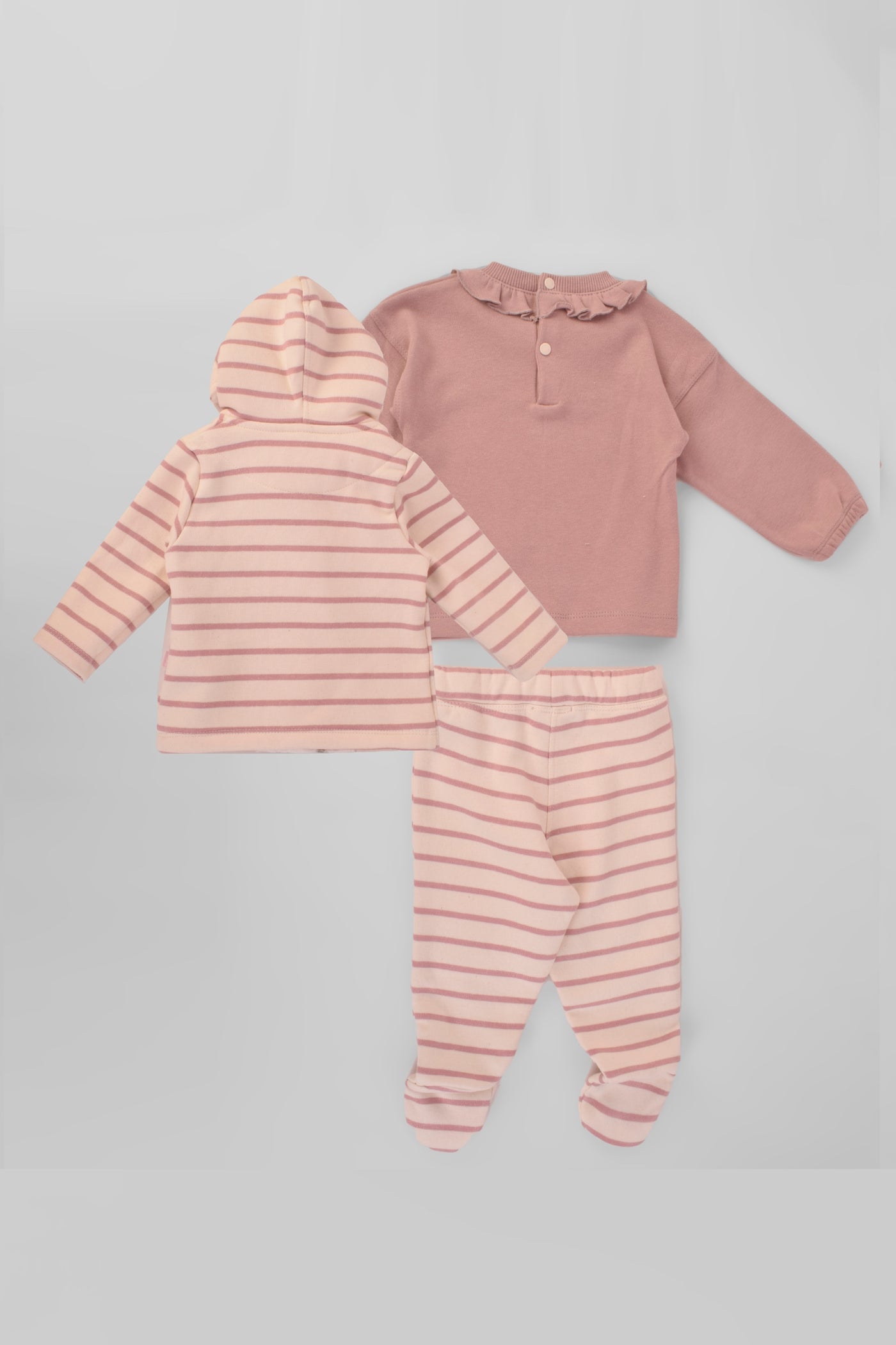 Hooded Stripe Pajama Set