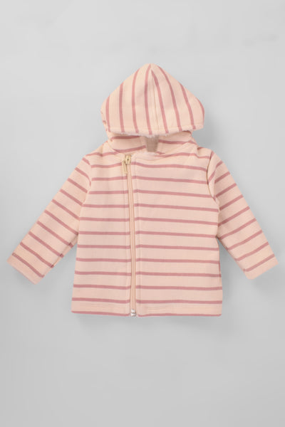 Hooded Stripe Pajama Set