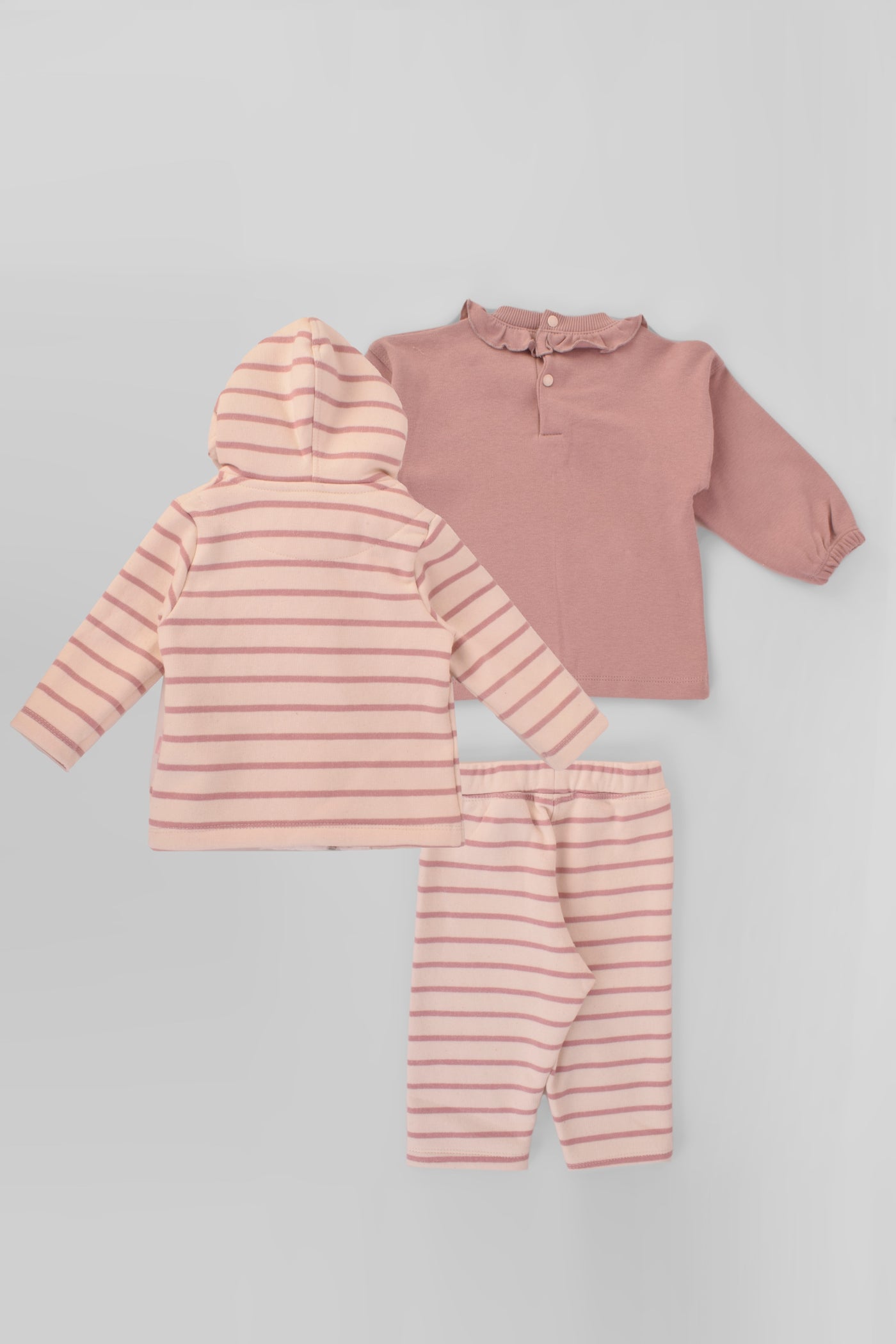 Hooded Stripe Pajama Set