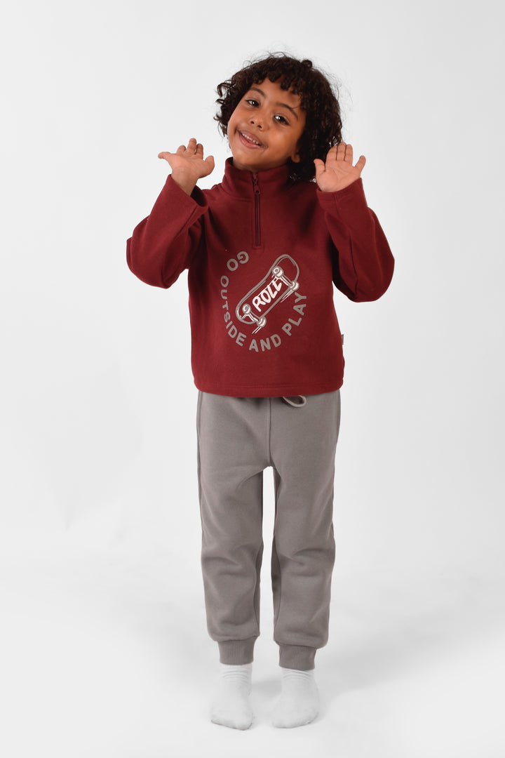 High Collar Pajamas Set