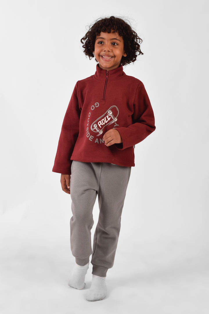 High Collar Pajamas Set