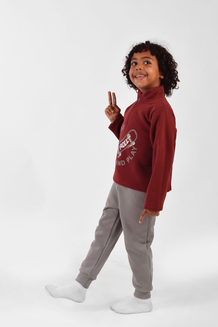 High Collar Pajamas Set
