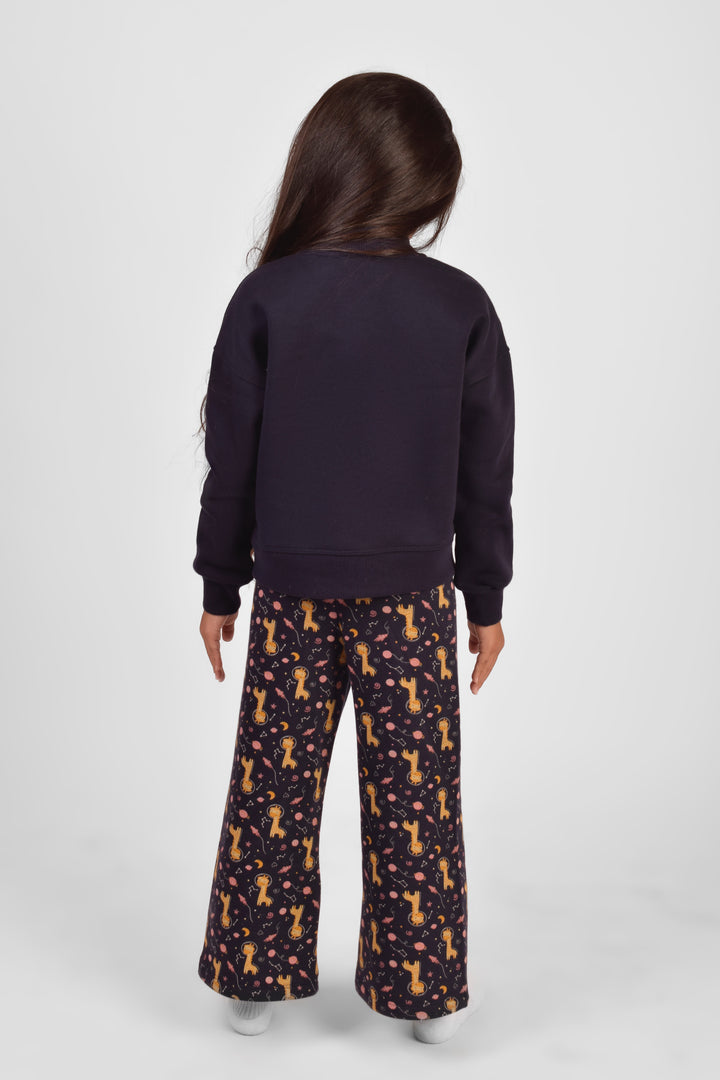 Round Printed Pajamas Set