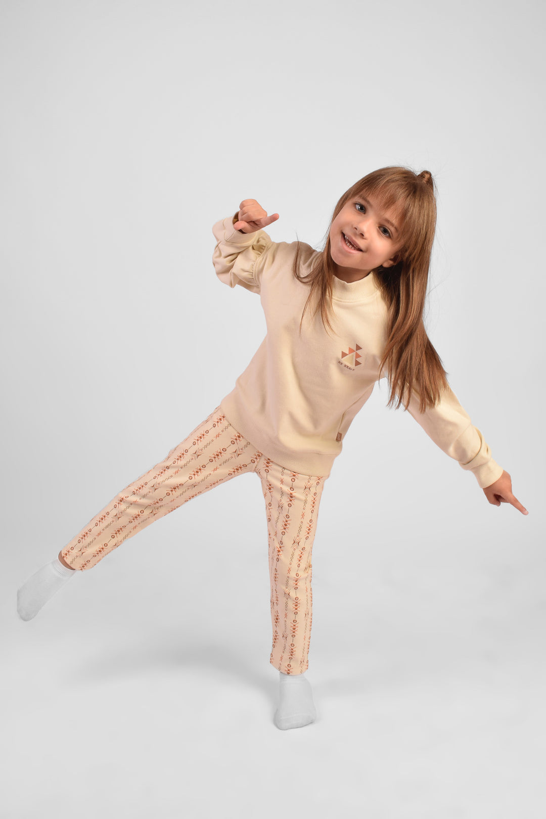 Round Printed Pajamas Set