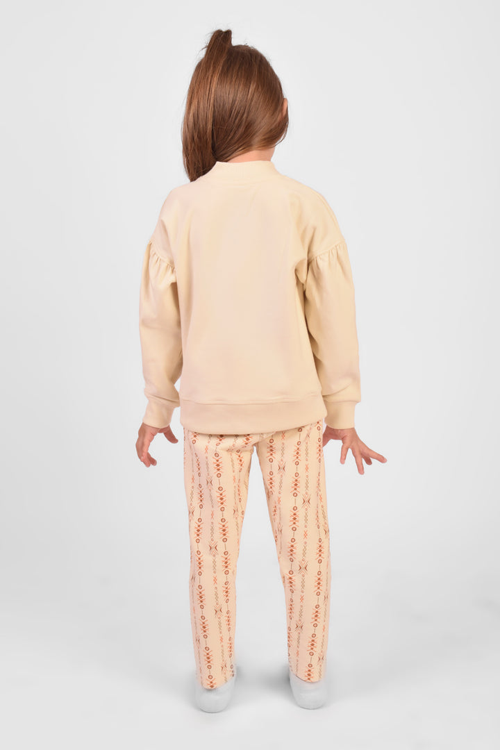 Round Printed Pajamas Set