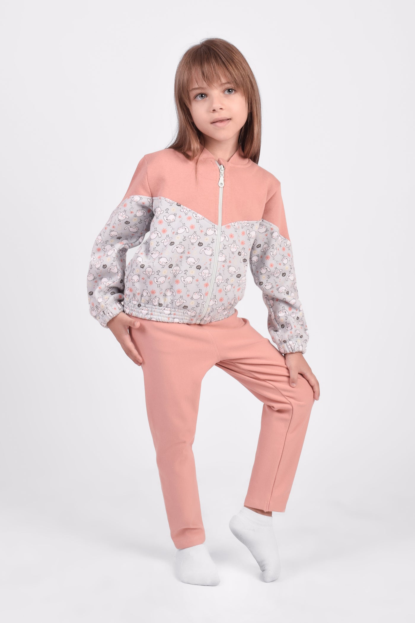 Round Printed Pajamas Set