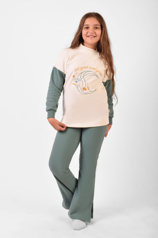 High Collar Pajamas Set