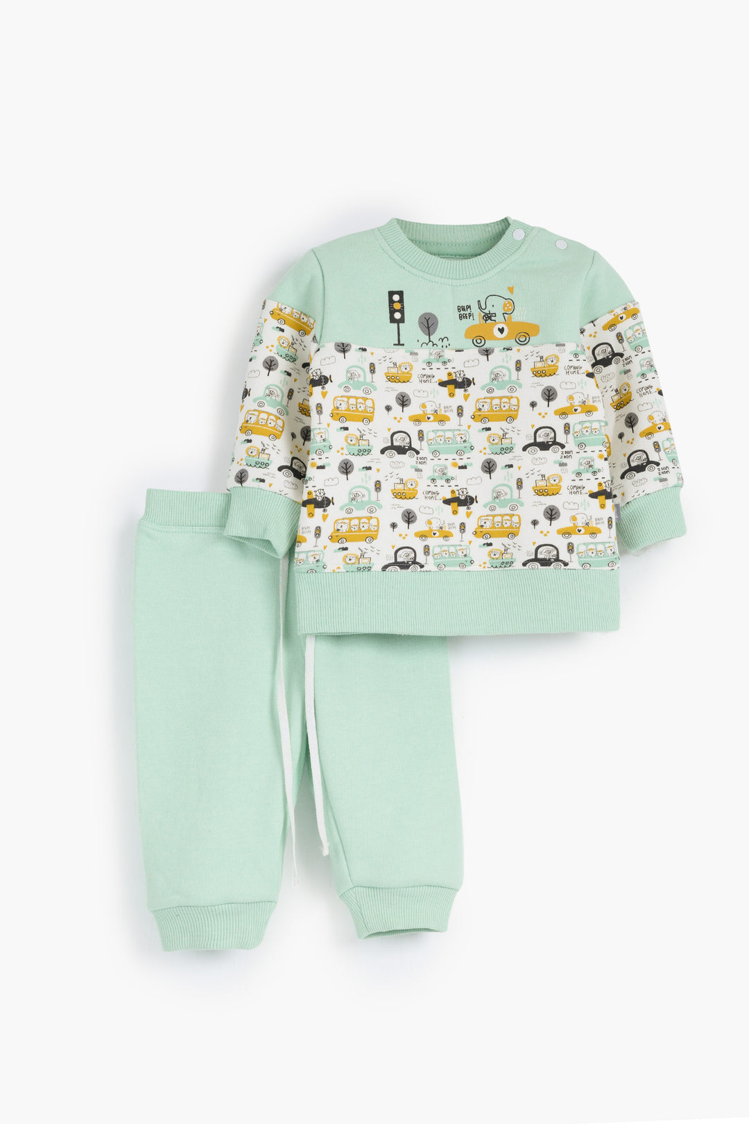 Round Printed Pajamas Set 22251230
