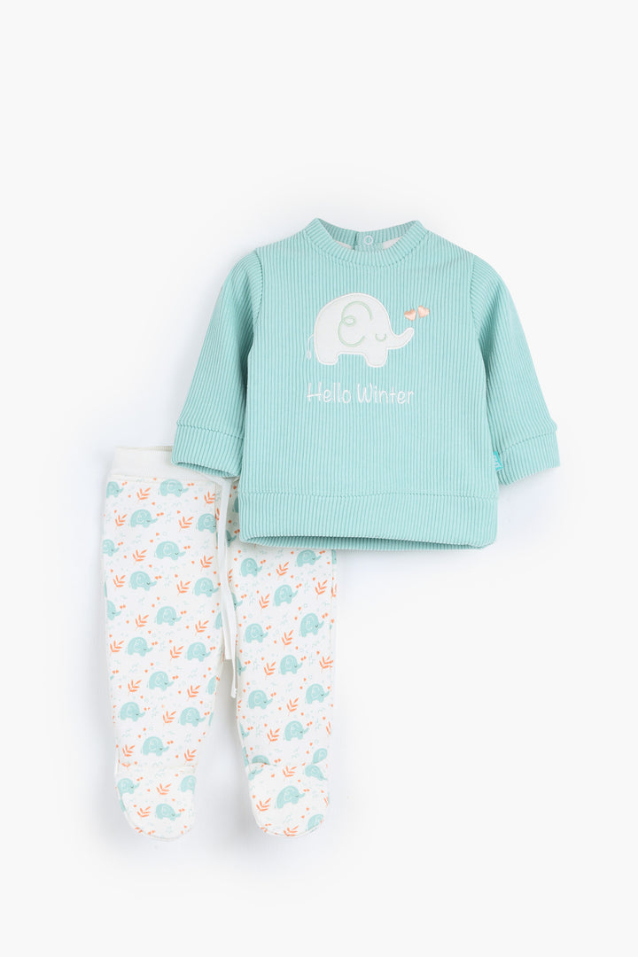 Round Printed Pajamas Set 22251249