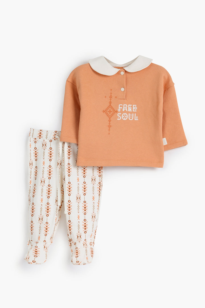 Round Printed Pajamas Set 22251712