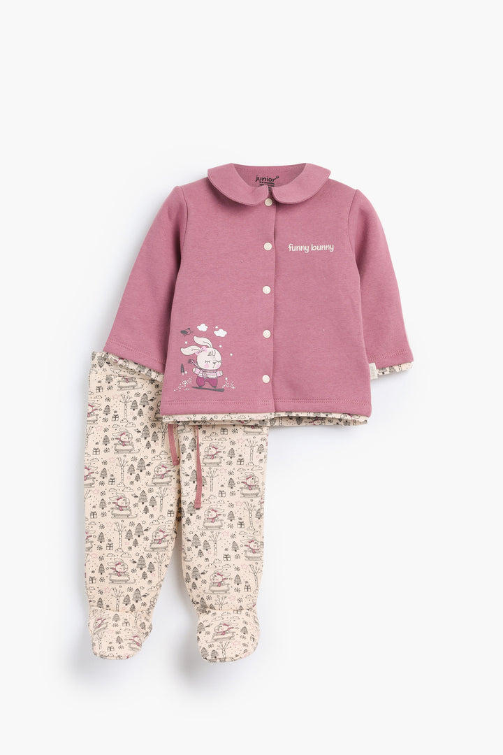 Round Printed Pajamas Set  22251743