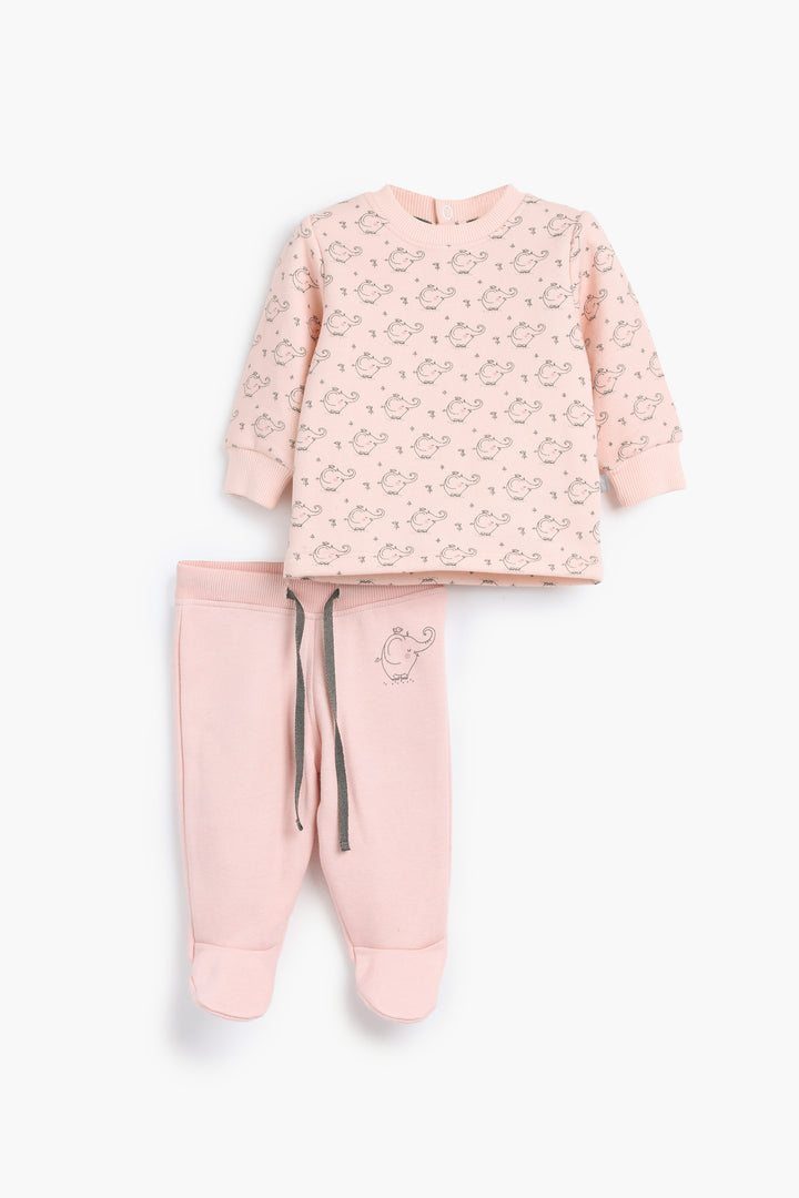 Round Printed Pajamas Set 22251763