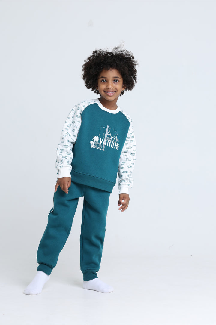 Round Printed Pajamas Set 22253006