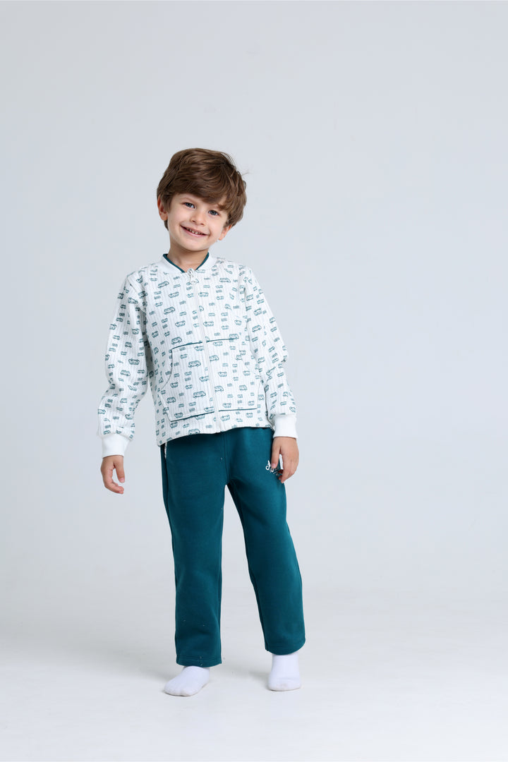 Round Printed Pajamas Set 22253008