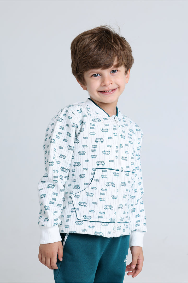 Round Printed Pajamas Set 22253008