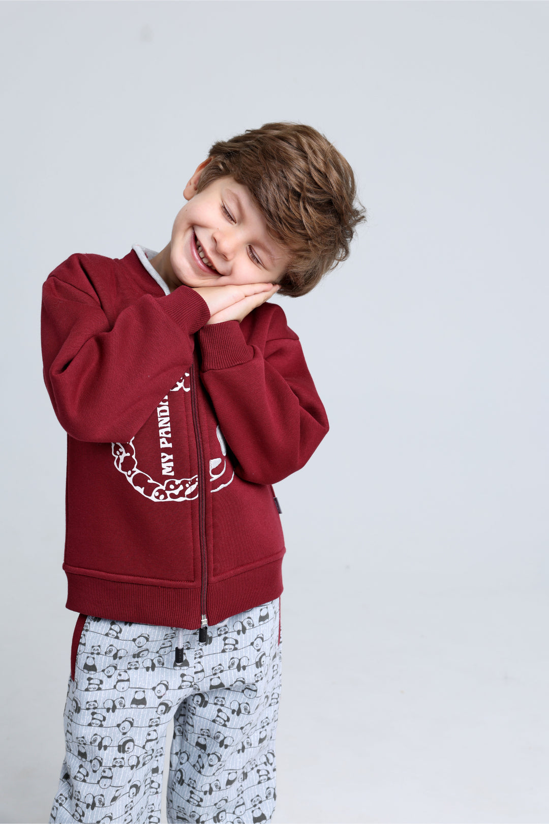 Round Printed Pajamas Set 22253014
