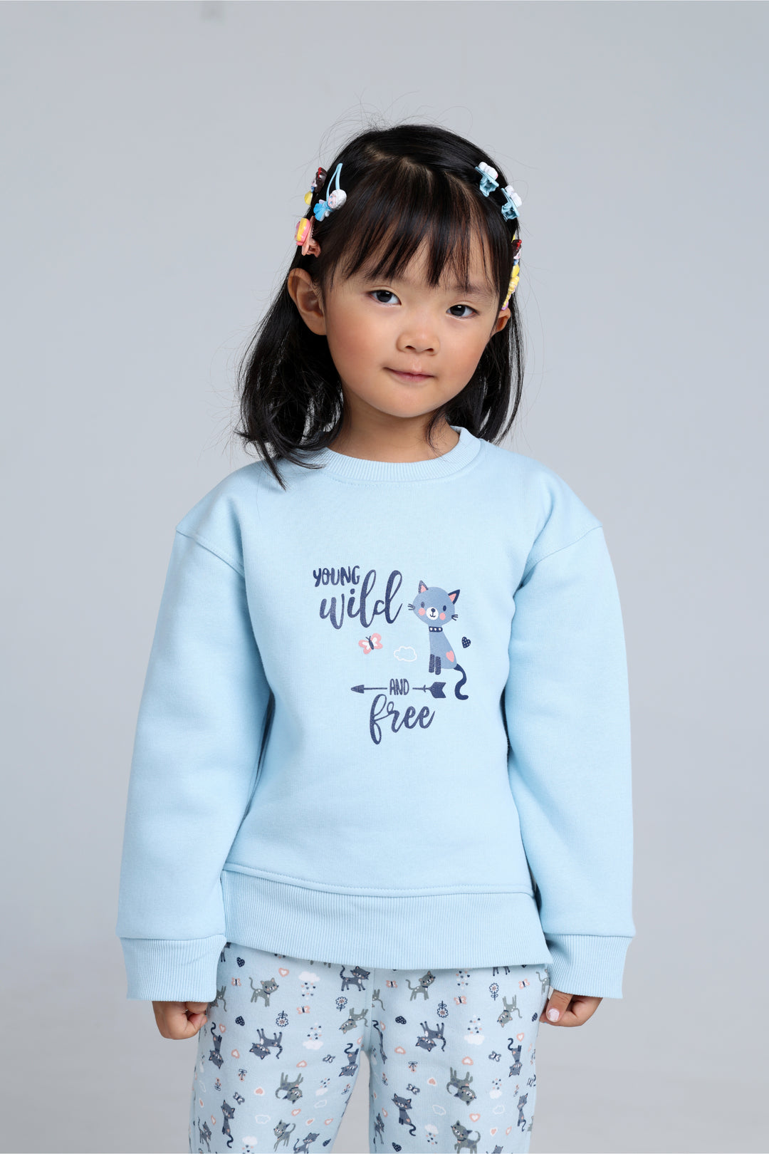 Round Printed Pajamas Set 22253403