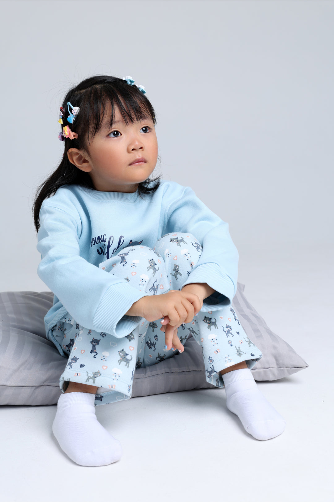 Round Printed Pajamas Set 22253403