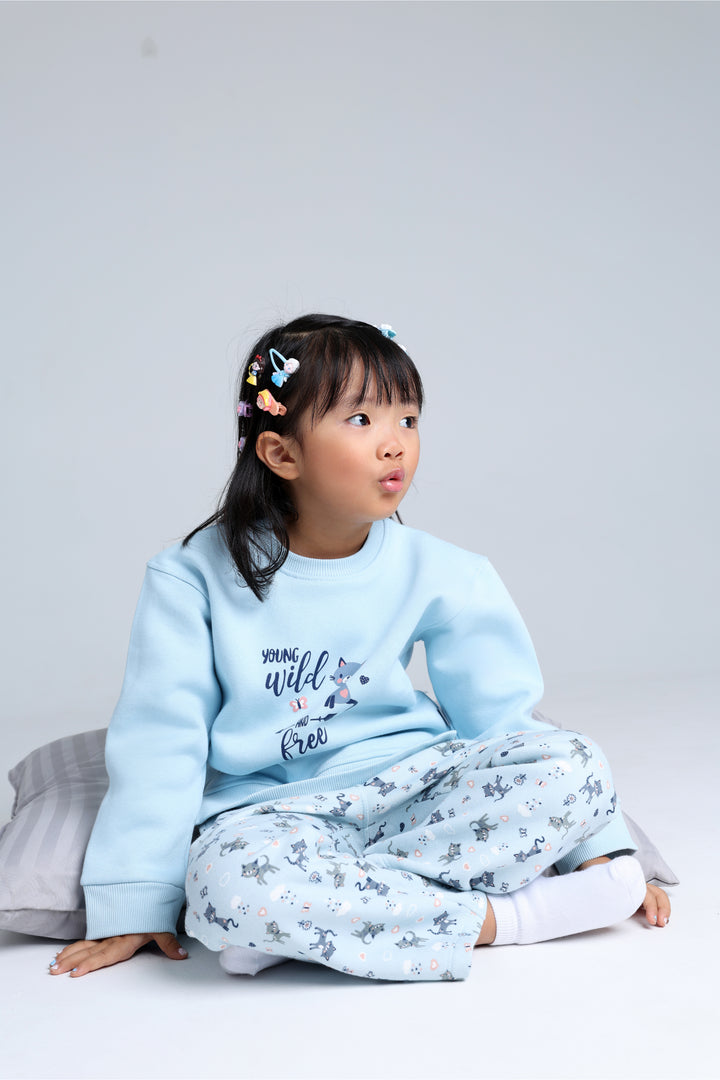 Round Printed Pajamas Set 22253403
