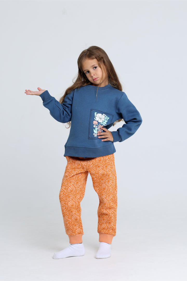 Round Printed Pajamas Set 22253432