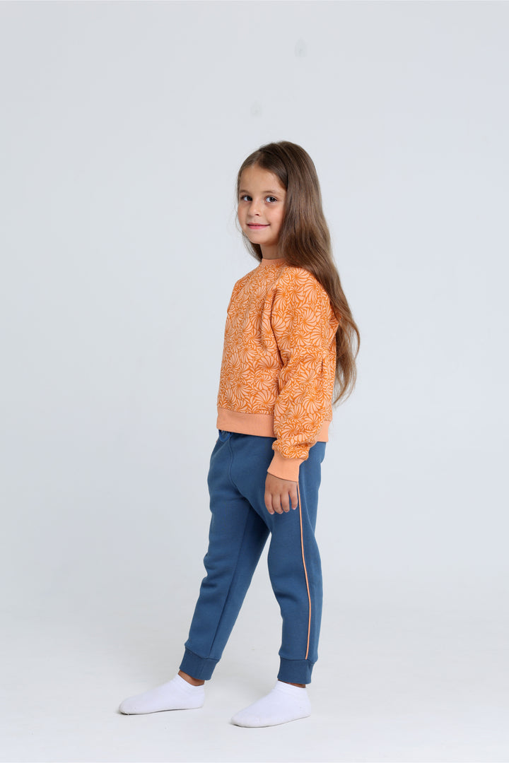 Round Printed Pajamas Set 22253433