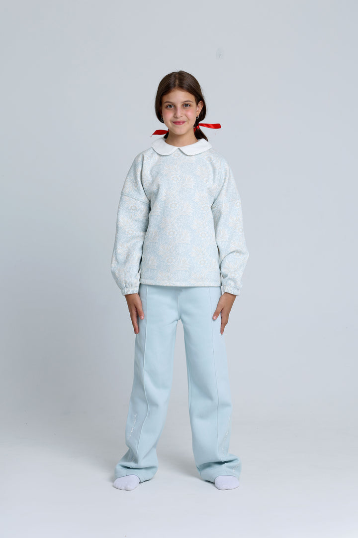 Round Printed Pajamas Set 22253607