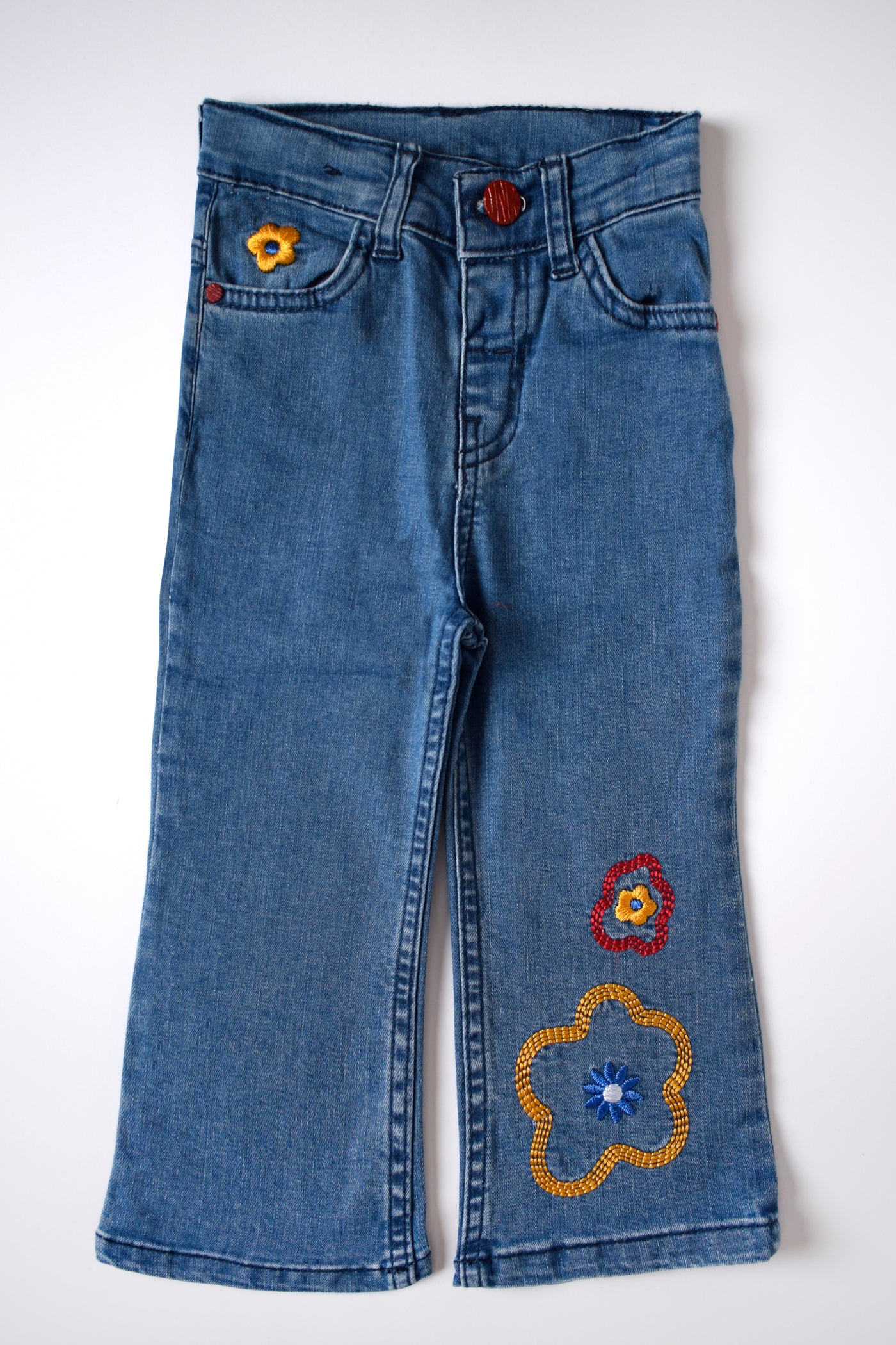 Embroidered Flare Pants