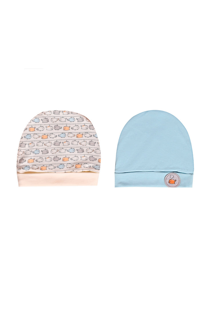 Printed Baby Baby Hats Pack Of 2