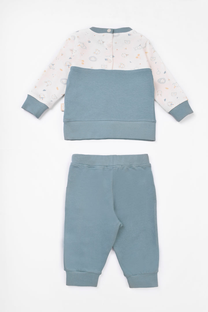 Round Printed Pajama Set