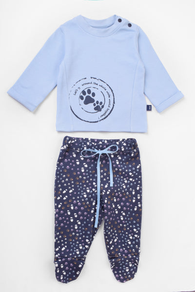 Round Printed Pajama Set