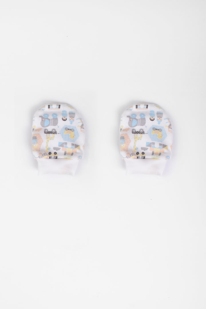 Printed Baby Mittens P/2