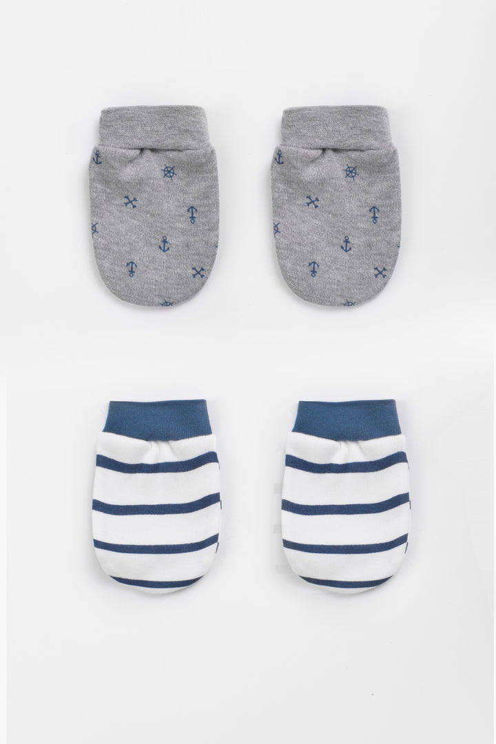 Printed Baby Mittens P/2