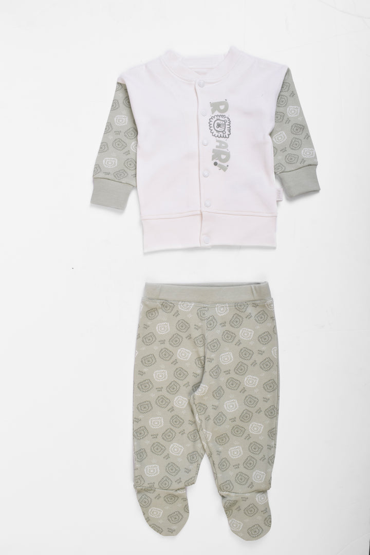 Round Printed Pajamas Set