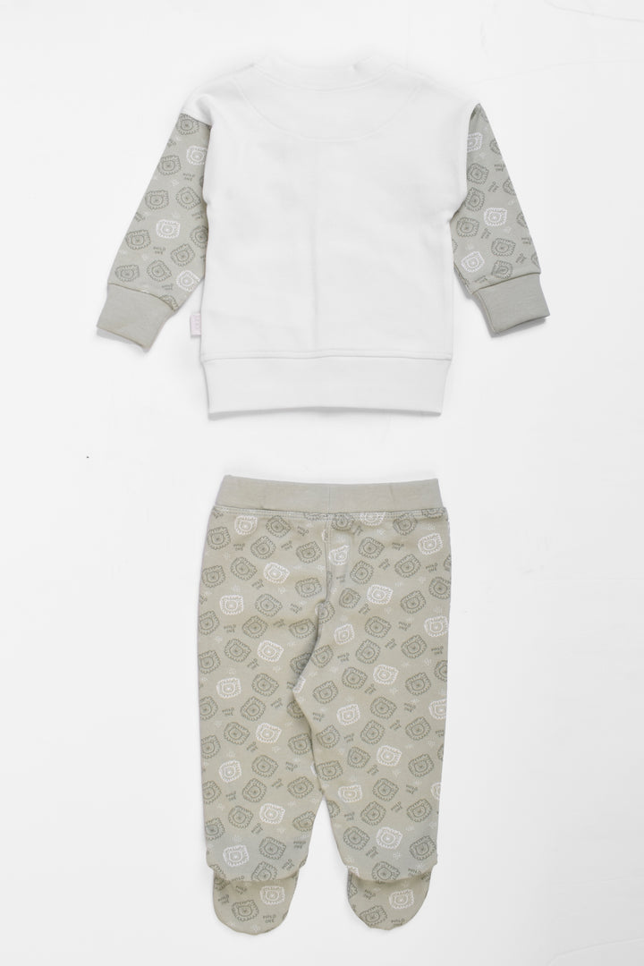Round Printed Pajamas Set